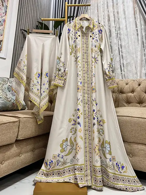 Grosir Gamis Set Hijab Persegi Printed_09