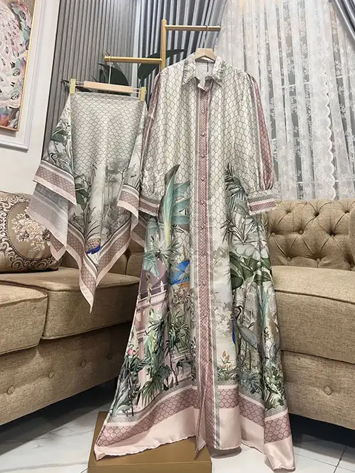 Grosir Gamis Set Hijab Persegi Printed_11