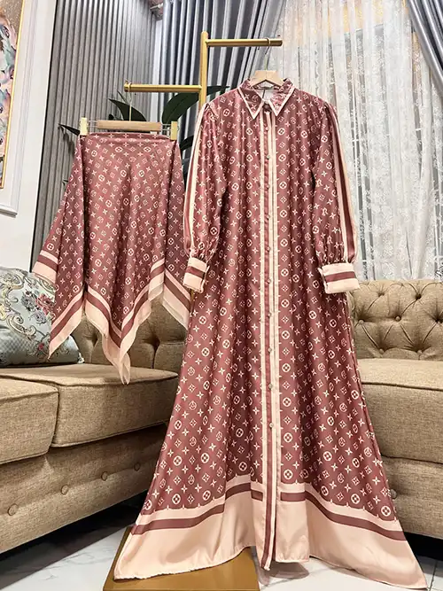 Grosir Gamis Set Hijab Persegi Printed_14
